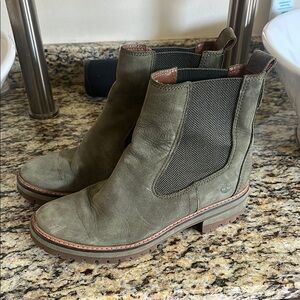Timberland Green Suede Ankle Boots
